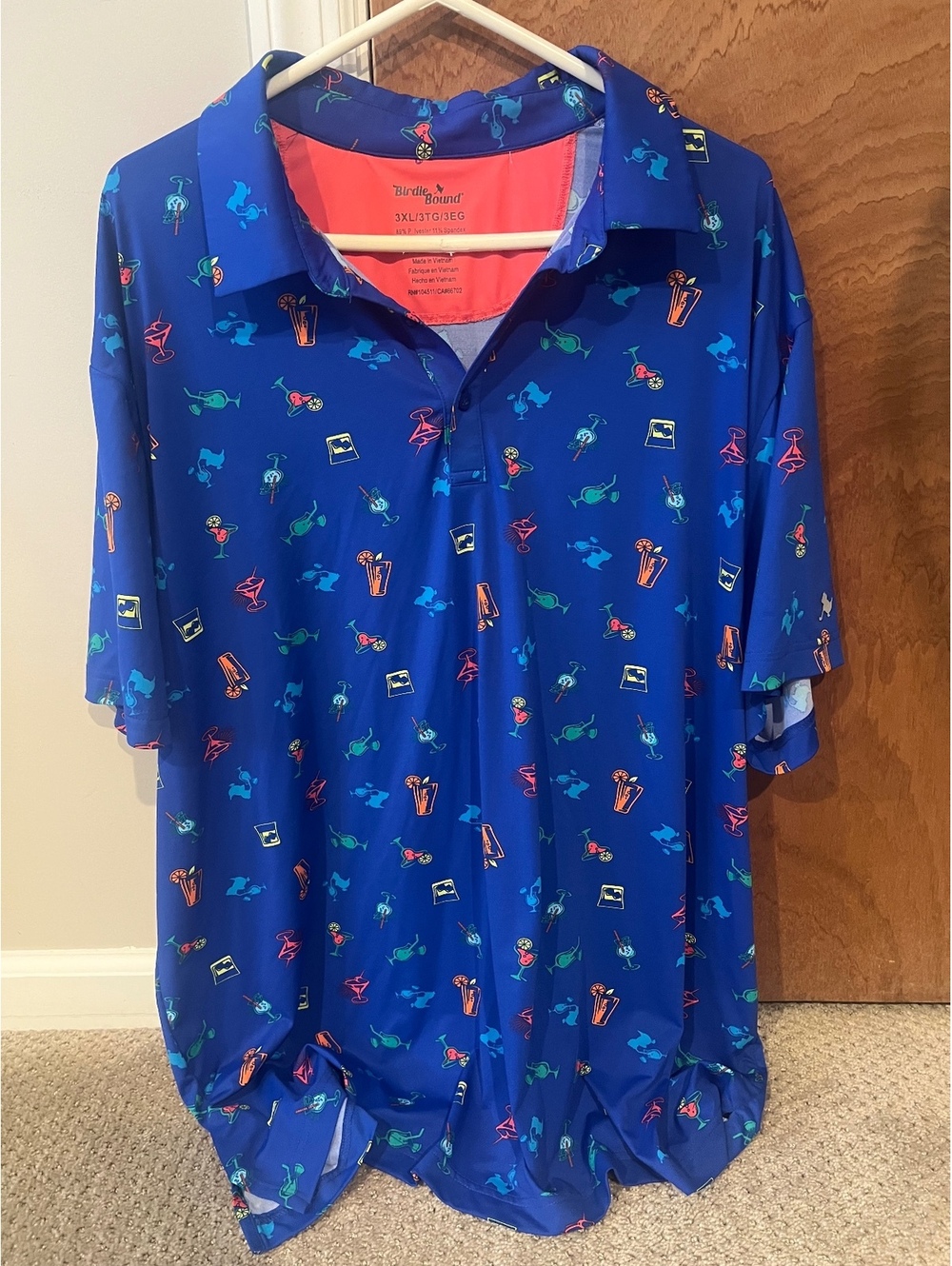 Birdie Bound Bartender Golf Polo